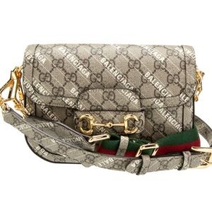 Gucci X Balenciaga Horsebit Crossbody Bag